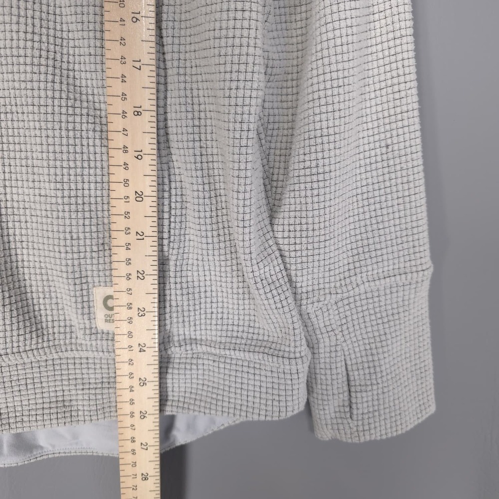 OUTDOOR RESEARCH Women's Pullover Waffle Knit MEDIUM White Grid Thermal Fleece - Picture 5 of 9